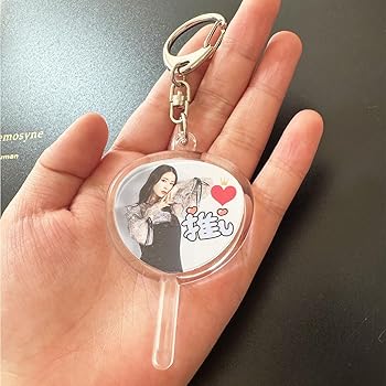 Amazon.co.jp: [EBISUデザイン] ハメパチ キーホルダー うちわ型